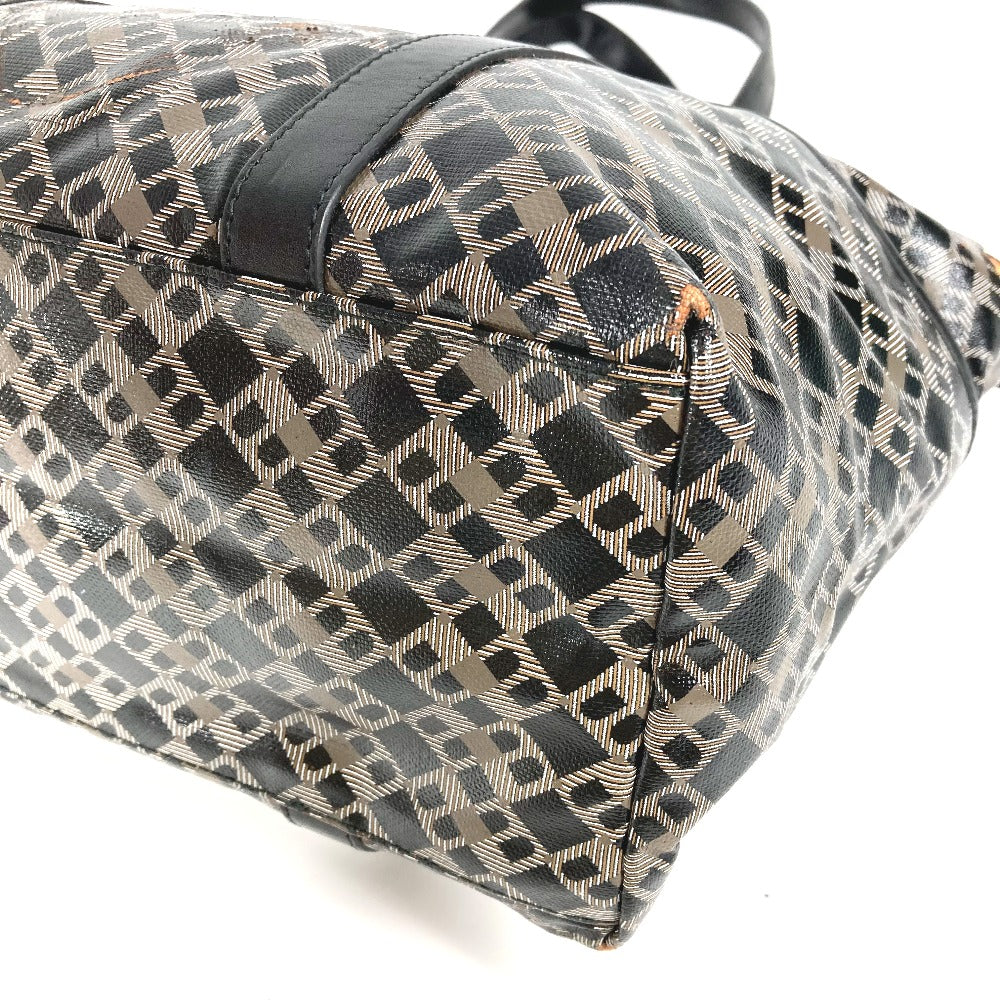 BALLY logo print tote bag, shoulder bag, PVC, unisex, black