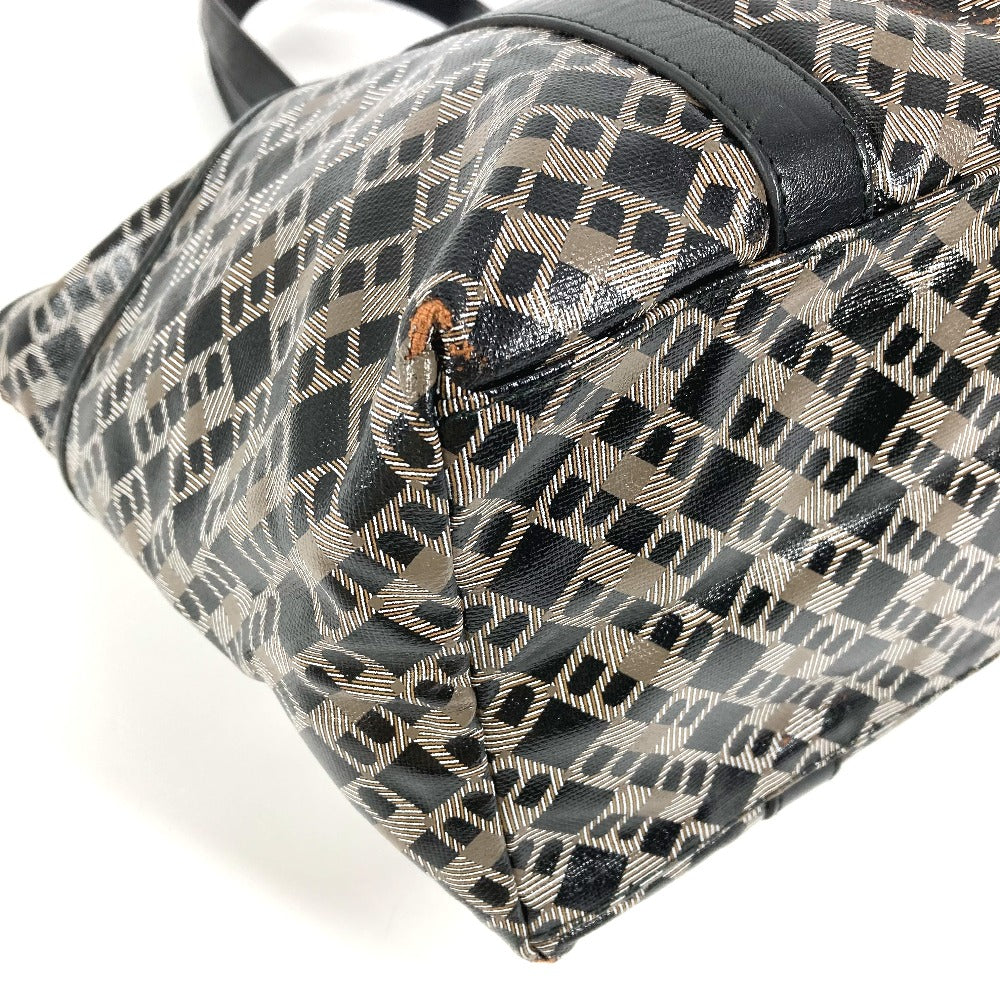 BALLY logo print tote bag, shoulder bag, PVC, unisex, black