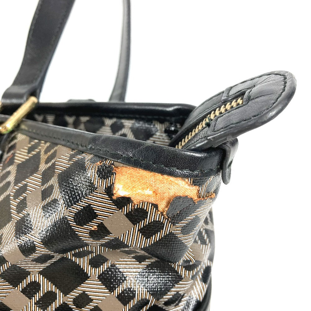 BALLY logo print tote bag, shoulder bag, PVC, unisex, black