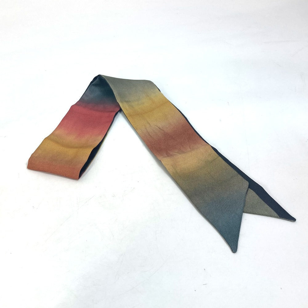 Dior Tie-Dye Logo Mitza Bandeau Scarf, Silk, Women's, Multicolor
