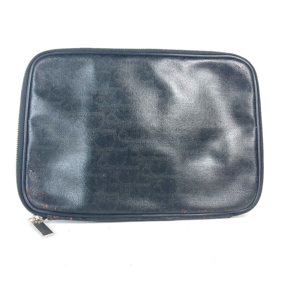 Dior ロゴ トロッター クラッチバッグ カバン ポーチ PVC メンズ ブラック - brandshop-reference