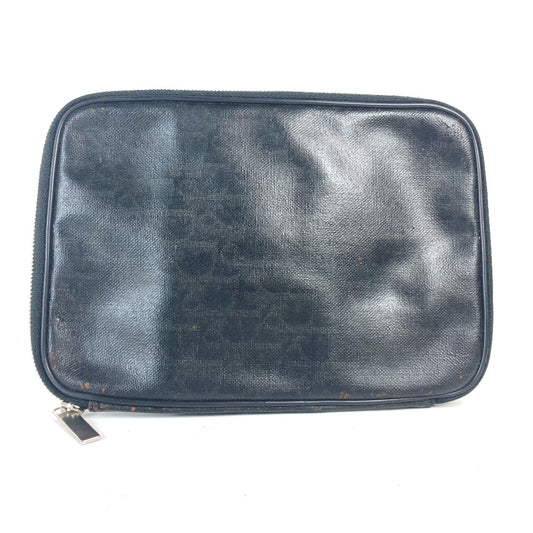 Dior ロゴ トロッター クラッチバッグ カバン ポーチ PVC メンズ ブラック - brandshop-reference