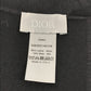 Dior KAWS collaboration KAWS bee design shawl fringe scarf wool women's black