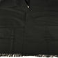 Dior KAWS collaboration KAWS bee design shawl fringe scarf wool women's black