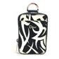 DIOR HOMME Cigarette Case with Key Ring, Tribal Two-Tone Nylon Pouch, White, Men's