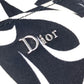 DIOR HOMME Cigarette Case with Key Ring, Tribal Two-Tone Nylon Pouch, White, Men's