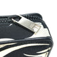 DIOR HOMME Cigarette Case with Key Ring, Tribal Two-Tone Nylon Pouch, White, Men's