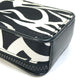 DIOR HOMME Cigarette Case with Key Ring, Tribal Two-Tone Nylon Pouch, White, Men's