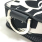 DIOR HOMME Cigarette Case with Key Ring, Tribal Two-Tone Nylon Pouch, White, Men's