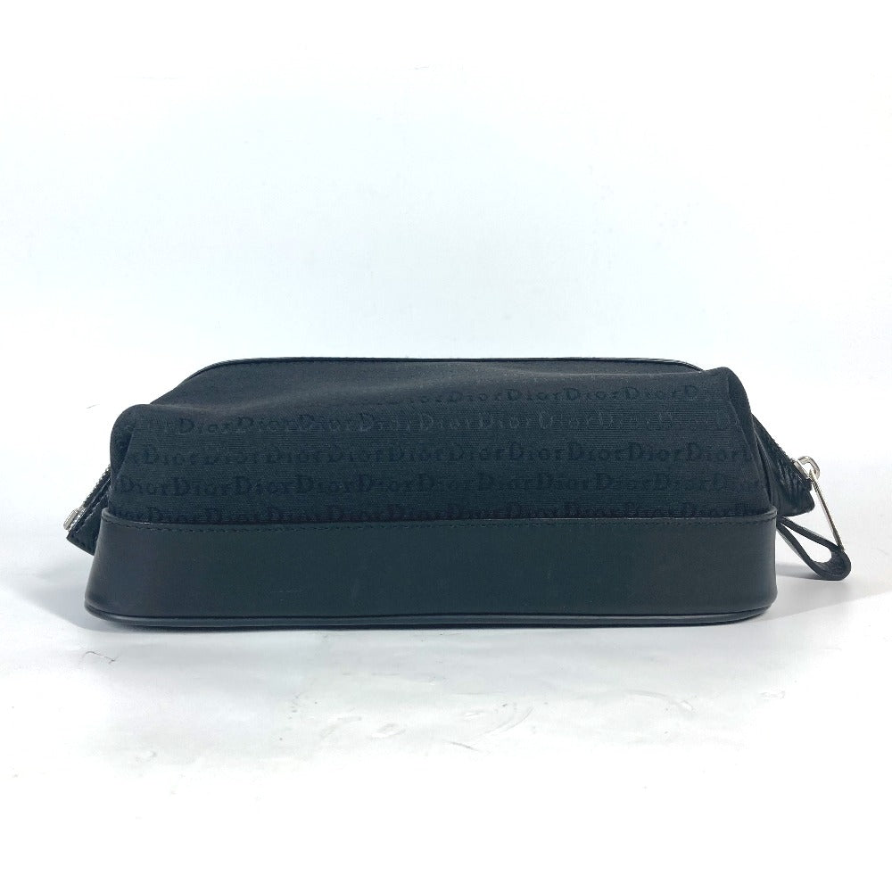 Dior ロゴ セカンドバッグ カバン ポーチ キャンバス/レザー ユニセックス ブラック - brandshop-reference