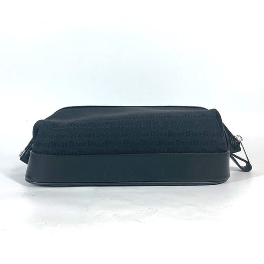 Dior ロゴ セカンドバッグ カバン ポーチ キャンバス/レザー ユニセックス ブラック - brandshop-reference