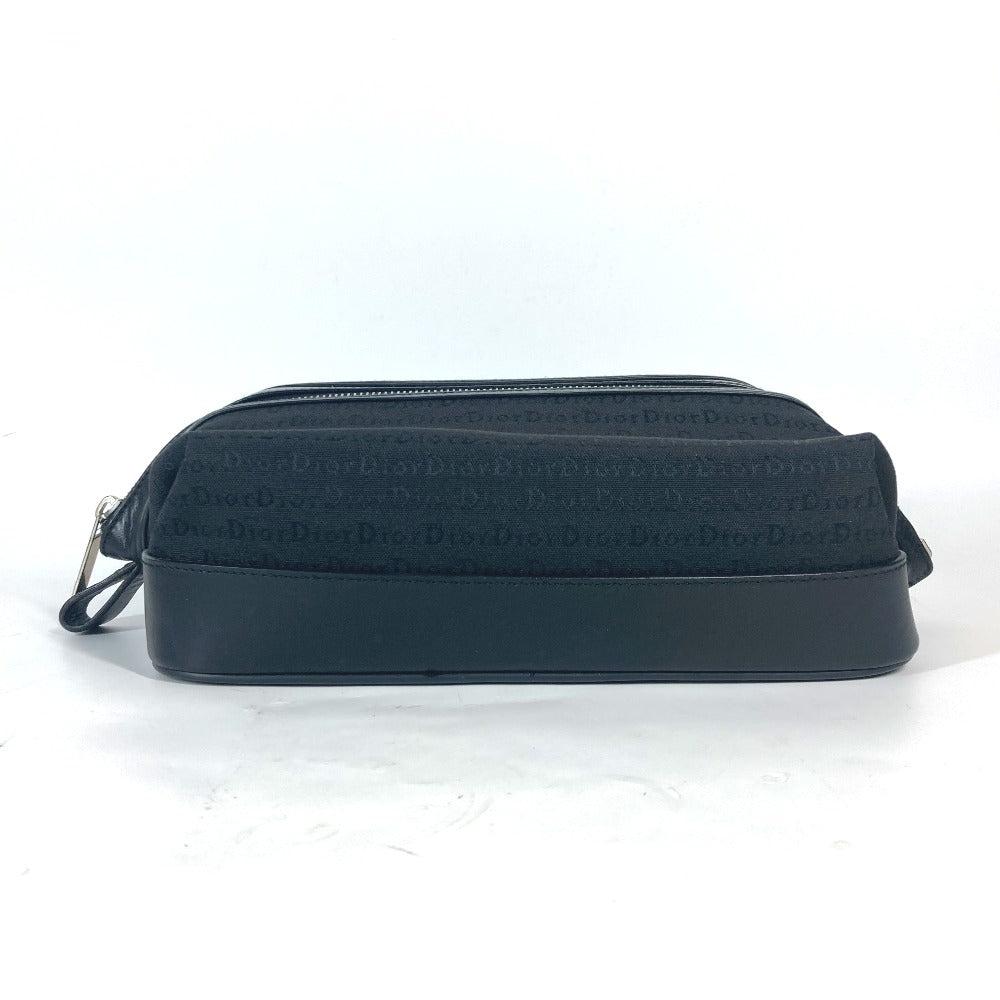 Dior ロゴ セカンドバッグ カバン ポーチ キャンバス/レザー ユニセックス ブラック - brandshop-reference
