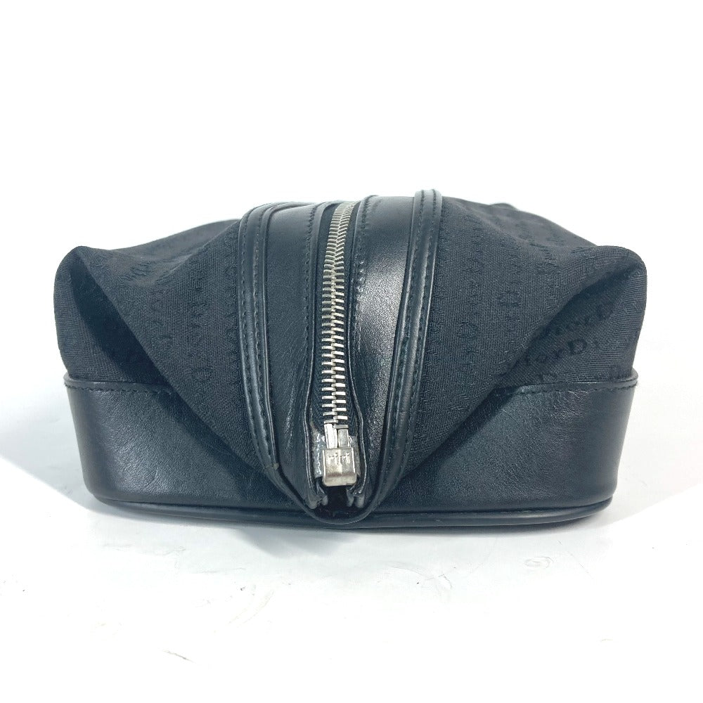 Dior ロゴ セカンドバッグ カバン ポーチ キャンバス/レザー ユニセックス ブラック - brandshop-reference