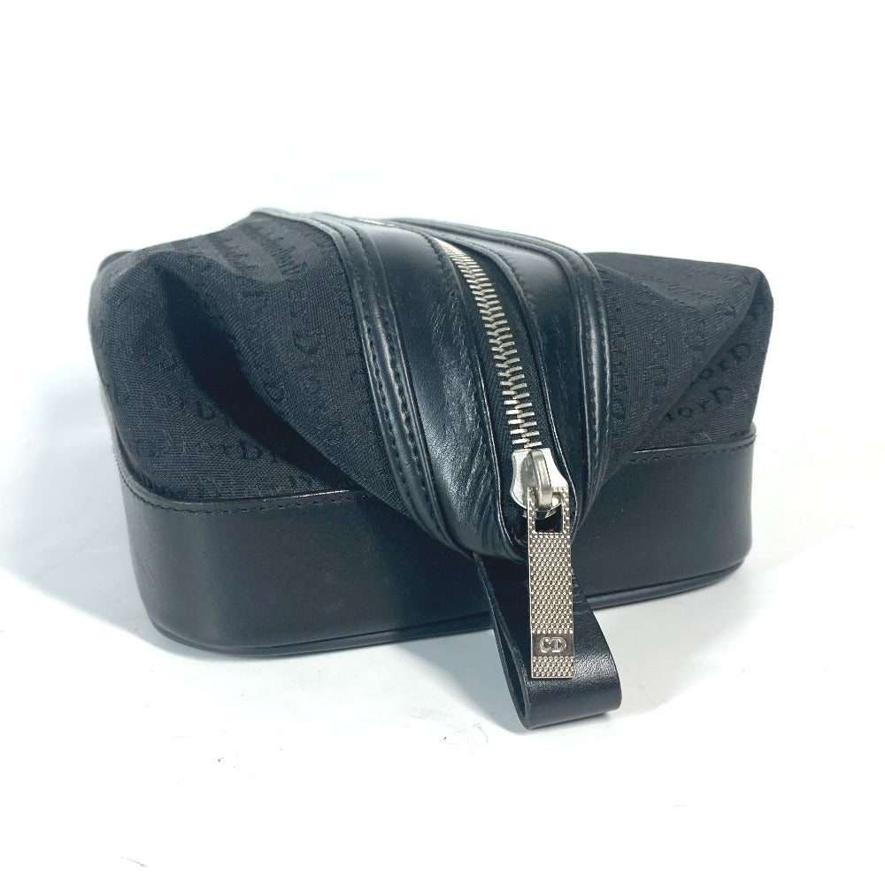 Dior ロゴ セカンドバッグ カバン ポーチ キャンバス/レザー ユニセックス ブラック - brandshop-reference
