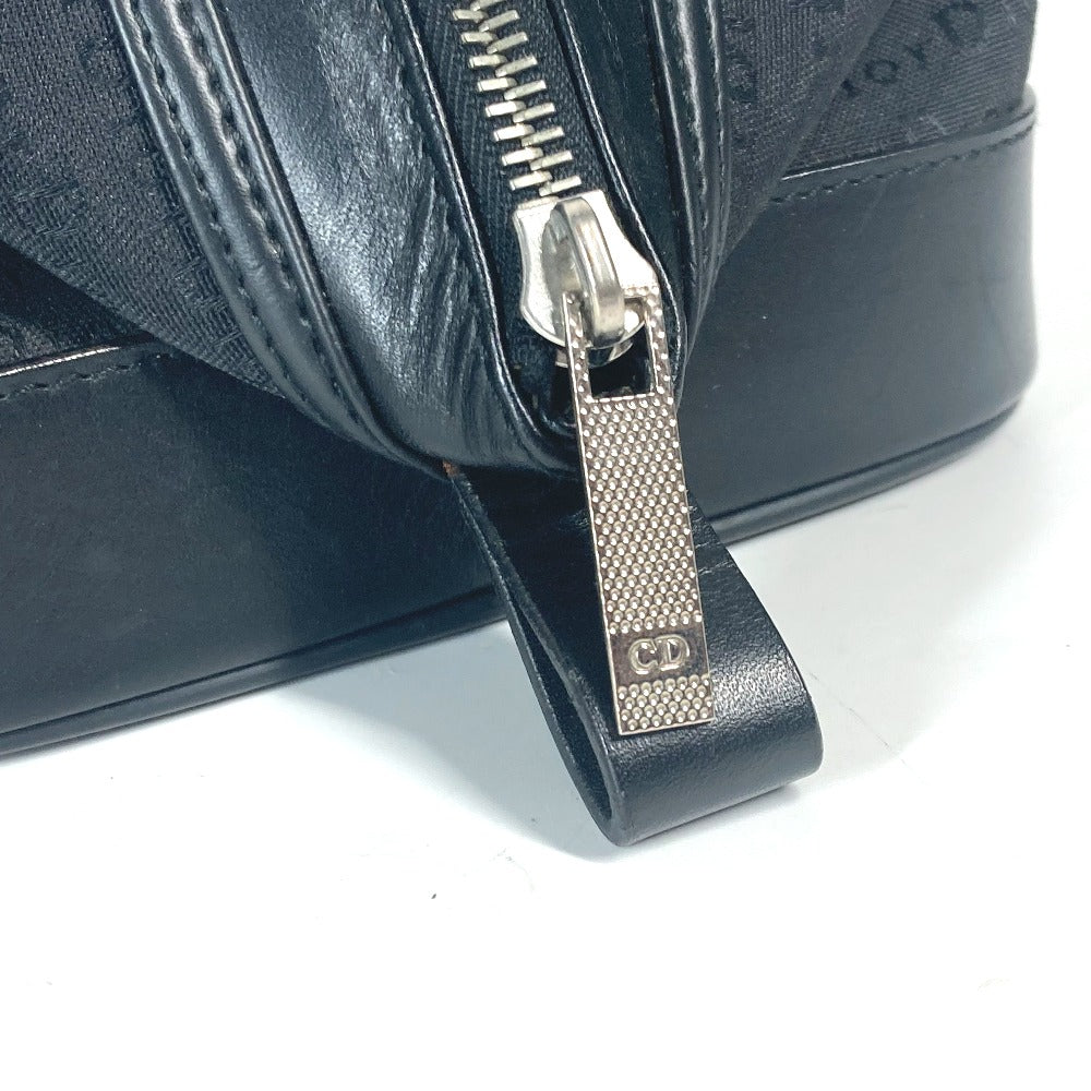 Dior ロゴ セカンドバッグ カバン ポーチ キャンバス/レザー ユニセックス ブラック - brandshop-reference