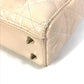 Dior shoulder bag, crossbody bag, Lady Dior mini 2-way handbag, leather, women's, pink beige, beige