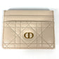Dior カナージュ CARO カロ 名刺入れ パスケース カードケース レザー レディース ベージュ