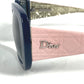 Dior NQHHD レディディオール カナージュ ロゴ バイカラー 眼鏡 めがね アイウェア メガネ サングラス プラスチック レディース ネイビー