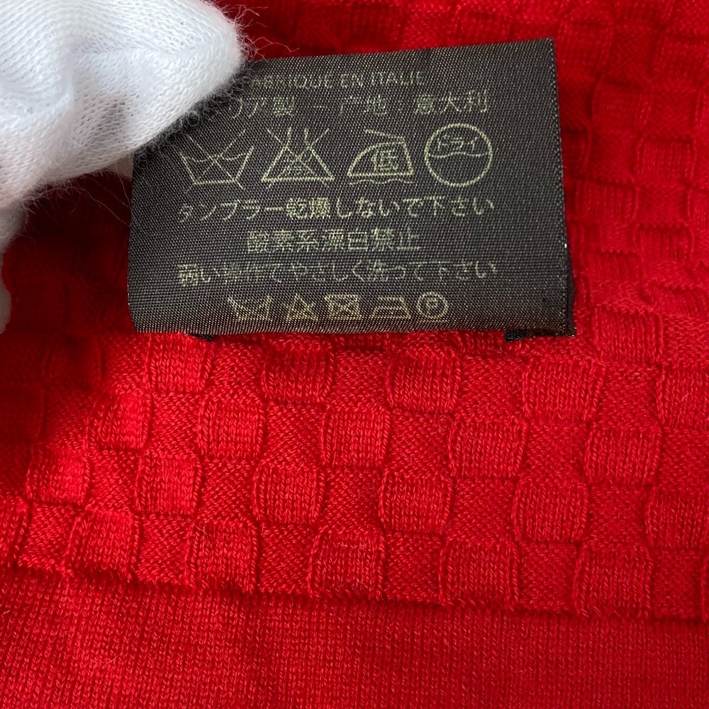 LOUIS VUITTON M75131 エシャルプ マイクロ ダミエ マフラー コットン レディース レッド - brandshop-reference