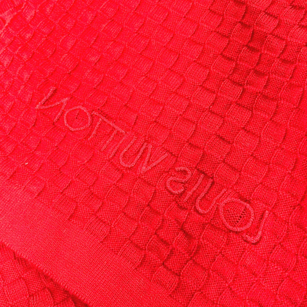 LOUIS VUITTON M75131 エシャルプ マイクロ ダミエ マフラー コットン レディース レッド - brandshop-reference