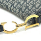 Christian Dior トロッター オブリーク サドルバッグ カバン 肩掛け バッグ ショルダーバッグ キャンバス/レザー レディース ネイビー