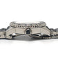 Dior CD113119 Crystal Diamond Bezel 16P Quartz Date Watch Round Face Stainless Steel Women's Silver