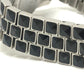 Dior CD113119 Crystal Diamond Bezel 16P Quartz Date Watch Round Face Stainless Steel Women's Silver
