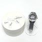 Dior CD113119 Crystal Diamond Bezel 16P Quartz Date Watch Round Face Stainless Steel Women's Silver