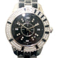Dior CD113119 Crystal Diamond Bezel 16P Quartz Date Watch Round Face Stainless Steel Women's Silver
