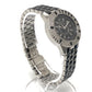 Dior CD113119 Crystal Diamond Bezel 16P Quartz Date Watch Round Face Stainless Steel Women's Silver