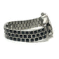 Dior CD113119 Crystal Diamond Bezel 16P Quartz Date Watch Round Face Stainless Steel Women's Silver