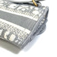 Dior Oblique Saddle Slim Pouch, Embroidered, Jacquard, Men's, Gray, Body Bag, Shoulder Bag, Waist Bag