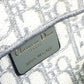Dior Oblique Saddle Slim Pouch, Embroidered, Jacquard, Men's, Gray, Body Bag, Shoulder Bag, Waist Bag