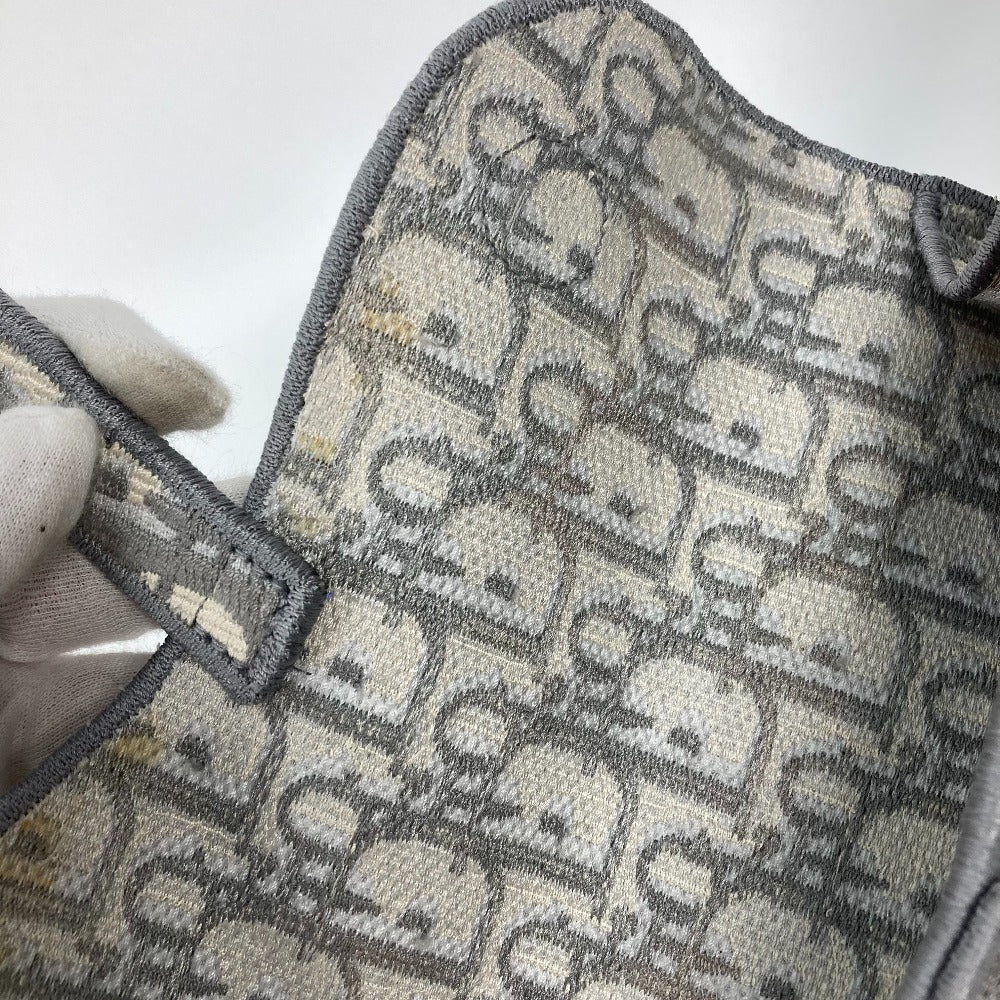 Dior Oblique Saddle Slim Pouch, Embroidered, Jacquard, Men's, Gray, Body Bag, Shoulder Bag, Waist Bag