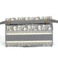 Dior Oblique Saddle Slim Pouch, Embroidered, Jacquard, Men's, Gray, Body Bag, Shoulder Bag, Waist Bag