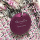 Dior Ginza Exclusive Le Rose Bonheur (Happy Rose) Lady Dior 2-Way Bag Shoulder Bag/Handbag Tweed Women's Pink x Purple x White
