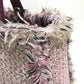 Dior Ginza Exclusive Le Rose Bonheur (Happy Rose) Lady Dior 2-Way Bag Shoulder Bag/Handbag Tweed Women's Pink x Purple x White