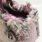 Dior Ginza Exclusive Le Rose Bonheur (Happy Rose) Lady Dior 2-Way Bag Shoulder Bag/Handbag Tweed Women's Pink x Purple x White