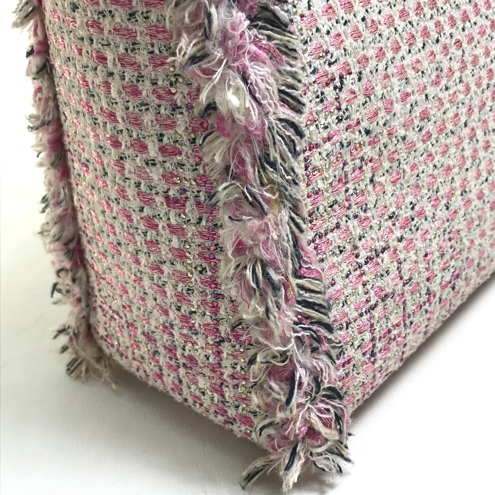 Dior Ginza Exclusive Le Rose Bonheur (Happy Rose) Lady Dior 2-Way Bag Shoulder Bag/Handbag Tweed Women's Pink x Purple x White