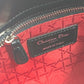 Dior Lady Dior Cannage Mini Bag, 2-Way Handbag/Shoulder Bag, Leather, Women's, Black