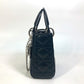 Dior Lady Dior Cannage Mini Bag, 2-Way Handbag/Shoulder Bag, Leather, Women's, Black