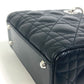 Dior Lady Dior Cannage Mini Bag, 2-Way Handbag/Shoulder Bag, Leather, Women's, Black