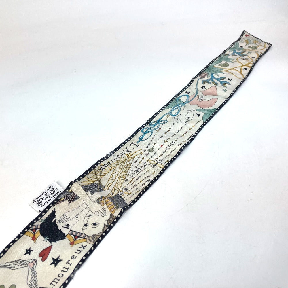 Dior Heart Print Mitza Bandeau Scarf, Silk, Women's, Multicolor