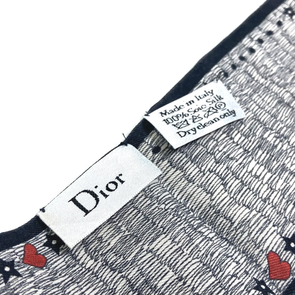 Dior Heart Print Mitza Bandeau Scarf, Silk, Women's, Multicolor
