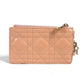 Dior レディディオール LADYDIOR カナージュ 財布 小銭入れ コインケース エナメル レディース ピンク系
