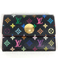 LOUIS VUITTON M60007 モノグラムマルチカラー ポルトモネ コージー 財布 小銭入れ フラップ コインケース モノグラムマルチカラーキャンバス レディース ノワール ブラック