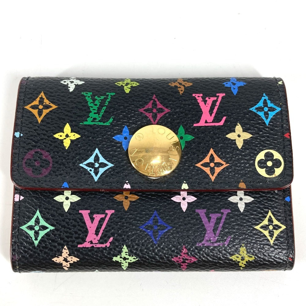 LOUIS VUITTON M60007 モノグラムマルチカラー ポルトモネ コージー 財布 小銭入れ フラップ コインケース モノグラムマルチカラーキャンバス レディース ノワール ブラック