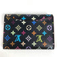 LOUIS VUITTON M60007 モノグラムマルチカラー ポルトモネ コージー 財布 小銭入れ フラップ コインケース モノグラムマルチカラーキャンバス レディース ノワール ブラック