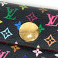 LOUIS VUITTON M60007 モノグラムマルチカラー ポルトモネ コージー 財布 小銭入れ フラップ コインケース モノグラムマルチカラーキャンバス レディース ノワール ブラック