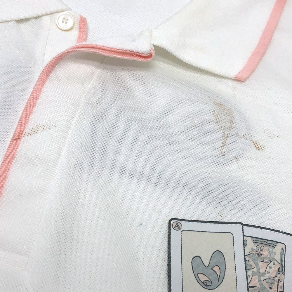 Dior 143J833A0448 ロゴ刺繍 KENNY SCHARF ケニーシャーフコラボ アパレル オーバーサイズ トップス ポロシャツ コットン メンズ ホワイト